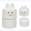 Youngs Ceramic Stacking Easter Bunny Salt & Pepper - 2 Piece 73426